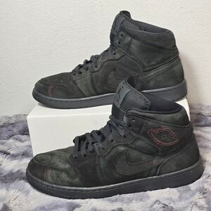 NIKE Jordan Air Jordan 1 Mid SE Craft Anthracite Black Mens Size 12 FD8634-001